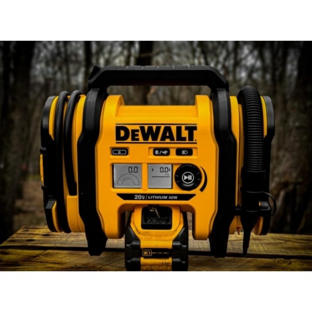 20V MAX Tire Inflator Compact and Portable Automatic Shut Off LED Light